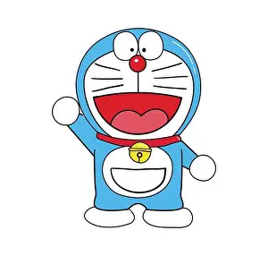 Illustration vectorisée de Doraemon Câlin.