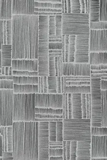 Impressions de Cette illustration met en avant un ensemble complexe de lignes noires, disposées dans divers modèles de blocs Œuvre D'art Minimaliste Impressions: Cette illustration met en scène un ensemble complexe de lignes noires.