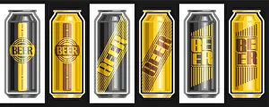 Enseigne des Canettes de Bière Vector
