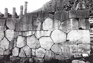 Classical Greek Artwork Impressions: Base of the Temple of Apollo, Delphi