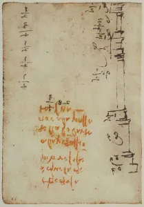 Renaissance Architecture Drawings Impressions: Calculations for an architectual plan and some notes