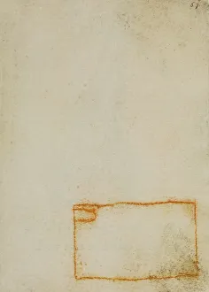 High Renaissance Drawing Techniques Impressions: A rectangle, drawing from the Codex Forster III