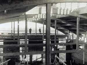 Industrial Architecture Impressions: Part of the structure inside the S.A.P.M.A.R.G. plant in Corsico, near Milan