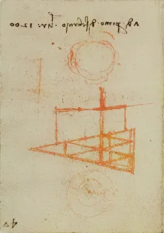 High Renaissance Drawings Impressions: Various drawings and notes, study from the Codex Forster III