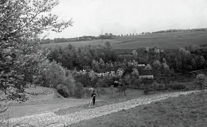 Impression encadrée : Wietsche. Vue sur la localité de Wietsche à proximité de Leichlingen en