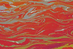 Abstract Marble Texture Impressions: Abstract creative marble pattern texture. Traditional art of Ebr