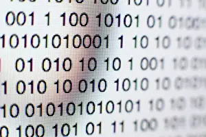 Global Communication Network Impressions: Binary code