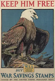 World War I Patriotic Posters Impressions: Keep him Free