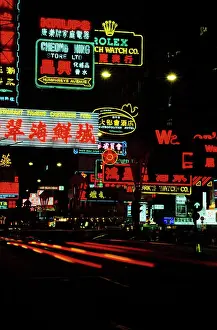 Hong Kong Night Traffic Impressions: License this image at https://www
