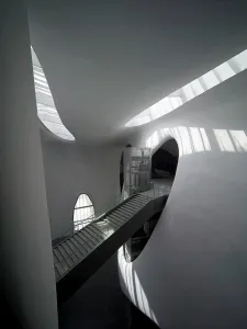 Futuristic Museum Design Impressions: License this image at https://www.superstock.com/asset/1801-64364446