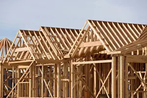 Building Construction Process Impressions: Timber building frames