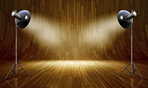 Deserted Studio Environment Impressions: 3D rendering of an background