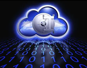 Cloud Computing Concept Impressions: 3D rendering of an cloud computing concept