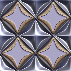 Empty Full Frame Image Impressions: 3d seamless tileable decorative background pattern
