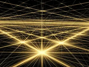 Fractal Geometry Design Impressions: Abstract bright background - computer-generated image