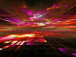 Abstract Technology Background Impressions: Abstract bright technology background - computer-generated image