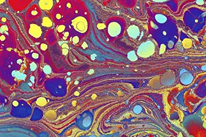 Art Abstrait Impressions: Ebru marble print