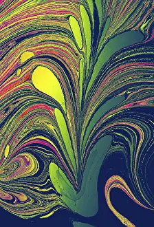 Abstract Marble Texture Impressions: Abstract creative round marble pattern texture