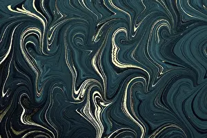Ebru Marbling Art Impressions: Abstract creative round marble pattern texture