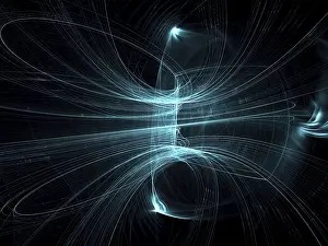 Fractal Geometry Background Impressions: Abstract dark background - computer-generated image