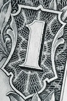 US Dollar Note Impressions: Abstract of a US one Dollar note