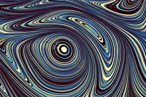 Fractal Computer Graphics Impressions: Abstract geometic background - computer-generated image