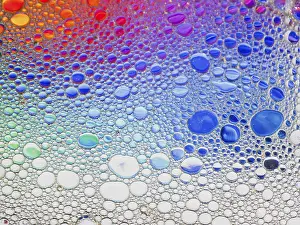 Dynamic Visual Experience Impressions: An abstract image featuring a vibrant array of colorful bubbles