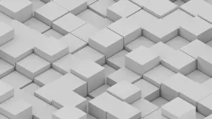 Art Abstrait Impressions: Beaucoup de cubes isométriques abstraits