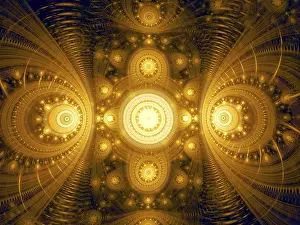 Computer Generated Image Impressions: Abstract luxury pattern computer-generated image