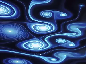 Fractal Art Design Impressions: Abstract pattern with gnarled spirals - computer-generated image
