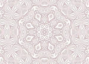 White Background Artwork Impressions: Abstract pattern of red lines on white background