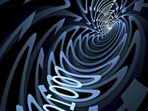 Abstract Tech Background Impressions: Abstract tech background - computer-generated image