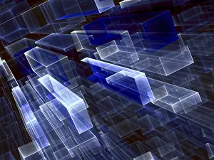 Abstract Tech Background Impressions: Abstract tech background - computer-generated image