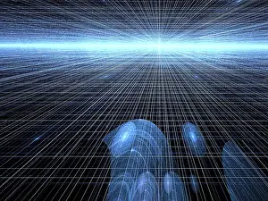 Abstract Tech Background Impressions: Abstract tech background - computer-generated image