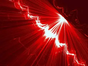 Fractal Art Design Impressions: Abstract tech background - computer-generated image