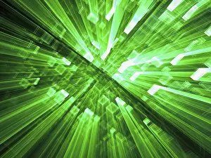 Abstract Technology Background Impressions: Abstract technology background - computer-generated 3d illustration