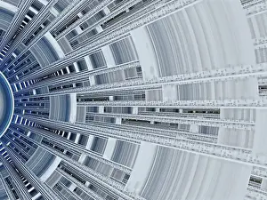 Digital Art Background Impressions: Abstract technology background - computer-generated image