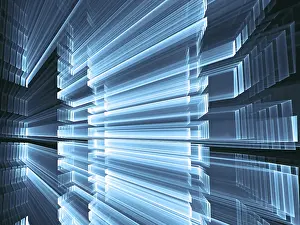 Abstract Technology Background Impressions: Abstract technology background - computer-generated image