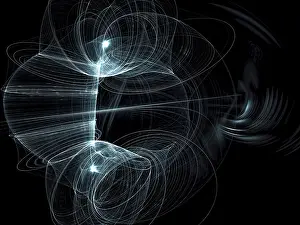 Computer Generated Image Impressions: Abstract technology background - computer-generated image