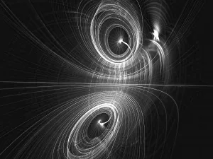 Fractal Geometry Art Impressions: Abstract technology background - computer-generated image