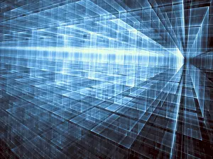 Art Numérique Impressions: Technologie abstraite ou arrière-plan de science-fiction - image générée par ordinateur