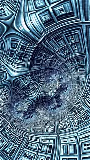 Fractal Geometry Design Impressions: Abstract textured surface - computer-generated image