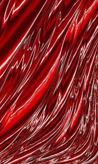 Art Numérique Impressions: Ondes abstraites et plis - image générée par ordinateur.