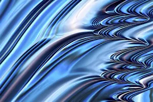 Undulating Wave Shape Impressions: Abstract wavy background - computer-generated image