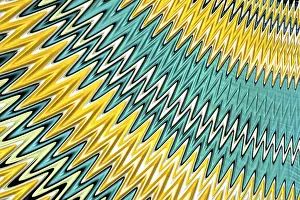 Fractal Geometry Design Impressions: Abstract zigzag background - computer-generated image
