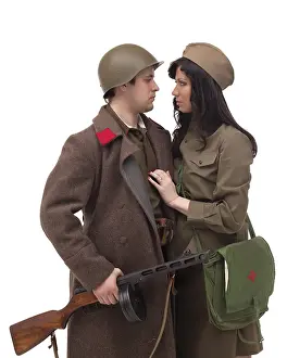Studio Posing Impressions: Affecting young couple posing in studio