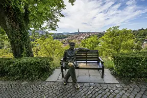 Old Town Bern Switzerland Impressions: Albert Einstein sitting on a bench