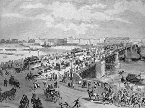 Russian Federation Historic Landmark Impressions: The Alexander Bridge after its completion