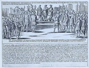 Ancient Roman Illustrations Impressions: Allocutio Imperatoris Triumphatis