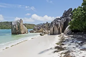 Seychelles Coastal Area Impressions: Anse Source dArgent Beach